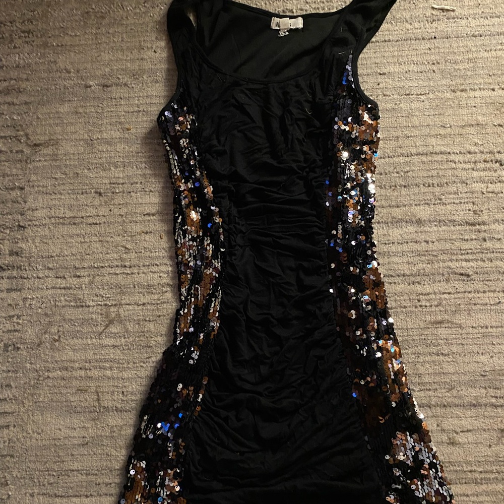 Aris Black Sleeveless Bodycon Mini Dress